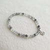 Grey Quartz Silver Zodiac Bracelets