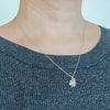 Silver Clover Birth Stone & Alphabet Necklaces