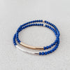 Lapis Lazuli Curve Bracelet