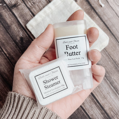 Foot Butter & Shower Steamer Gift Set
