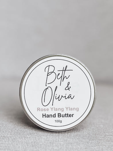 Rose Ylang Ylang Hand Butter Tin 100g
