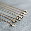 Alphabet Necklaces with Birth Stone