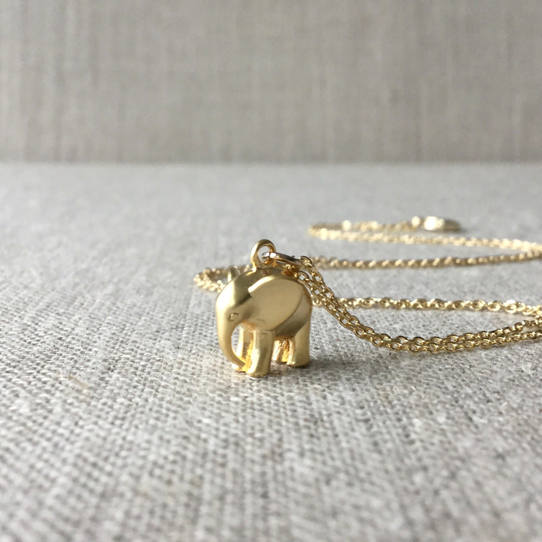 Personalized 2025 elephant necklace