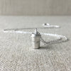 Silver Coffee Cup Necklace