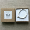 Silver Shell Howlite Bracelet