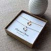 Clover Double Charm Necklace Set