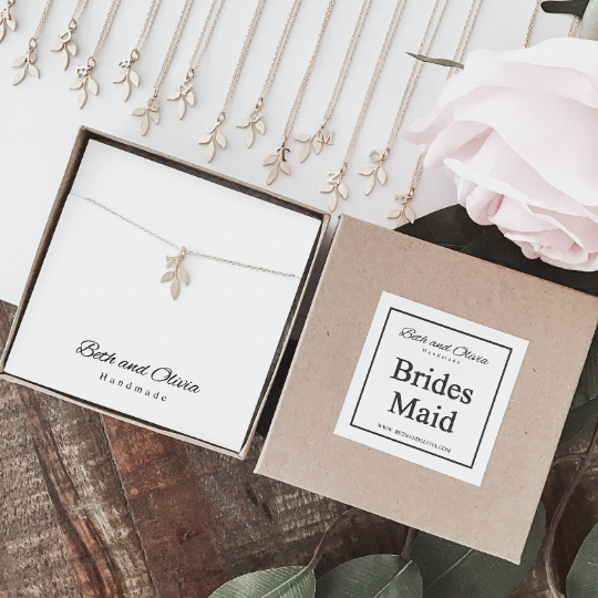 Bridesmaid Gift Necklace: Bridesmaid Proposal, Bridal Jewelry, Wedding  Gift, Wedding Jewelry, Maid of Honor, Multiple Styles - Dear Ava
