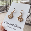 Gold Pretzel Earrings