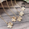 Happy Birthday Gold Butterfly Alphabet Necklace