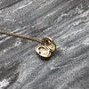 Gold Oval Filigree Locket Necklace