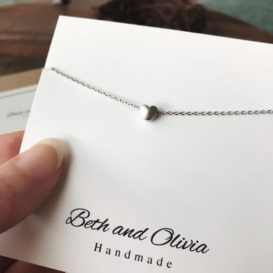 Silver Mini Heart Necklace