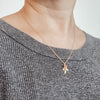 Gold Leaf Birth Stone & Alphabet Necklaces