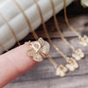 Happy Birthday Gold Butterfly Alphabet Necklace