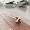 Gold Mushroom Necklace