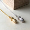 Pineapple Double Charm Necklace Set